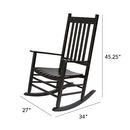 SHINE COMPANY VERMONT ROCKING CHAIR CLASSIC BLACK 4332BK-AC - BLACK - Like New