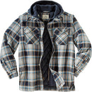 6575 LEGENDARY WHITETAILS MEN'S MAPLEWOOD SHIRT JACKET 4X BLUE DUSK PLAID - Like New
