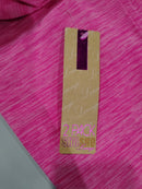 SHOSHO WOMEN'S LEGGINGS WAISTED CROP ACTIVEWEAR - SIZE: WOMEN S/M - PINK HEATHER - Like New