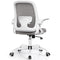 Office Chair Ergonomic Desk Chairs with Lumbar Support and Flip-up Arms Gray - Like New