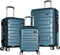 Olympia USA Nema 29 in Expandable Large-Size Hardside Spinner 3 PIECE SETS -TEAL Like New