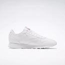 REEBOK UNISEX CLASSIC LEATHER SHOES SIZE: MEN 6.5 WOMEN 8 - WHITE/PURE GRAY - Like New