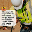 PIONEER HI VIS BOMBER MEN WATERPROOF REFLECTIVE ANSI CLASS 3 WINTER RAIN JACKET - Brand New