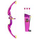 Best Choice Products Light Up Archery Toy Play Set Cup Arrows Target - Pink - Like New