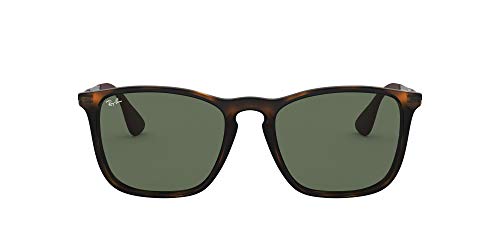 Ray-Ban Chris Square Sunglasses RB4187 865/71 Light Havana/Dark Green - Like New