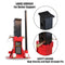 Torin ATZ70006PB Heavy Duty Jack Stands: Pin Style Jack Stand with 2 Casters Red - Like New
