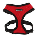 PUPPIA SOFT DOG HARNESS NO CHOKE OVER-THE-HEAD TRIPLE LAYERED, SMALL - RED - Brand New