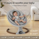 Monamii Electric Baby Swing, Music Speaker, Remote Control B0DK756PZ3 - Grey - Brand New