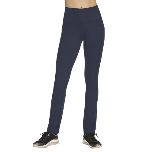 SKECHERS WOMEN'S GO WALK HIGH WAISTED PANT JOY SIZE: WOMEN L - NAVY - Brand New