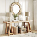Barnyard Designs 31.5" Rustic Round Wood Mirror B07SK11VM2 - Brown - Brand New