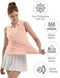 FKEEP WOMEN'S SLEEVELESS POLO GOLF TENNIS SHIRT TANK LIGHT PINK M - Brand New