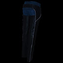 Milwaukee Leather LKL6700 Women Classic Black Leather Chaps Hip Pocket Size: 3XL - Brand New