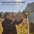 ACACIA POP UP CAMPING TENT 8 WINDOWS FOOTPRINT WATERPROOF WINDPROOF BANYAN - Like New