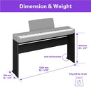 Yamaha L200B Furniture Stand P225B Weighted Digital Piano - Black - Brand New