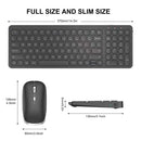 CIMETECH WIRELESS KEYBOARD MOUSE COMBO, FULL SIZE WIRELESS KEYBOARD AND MOUSE Like New