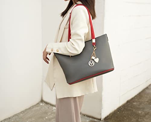 MKF COLLECTION MALAY TOTE BAG & POUCH BY MIA K - GREEN - Brand New