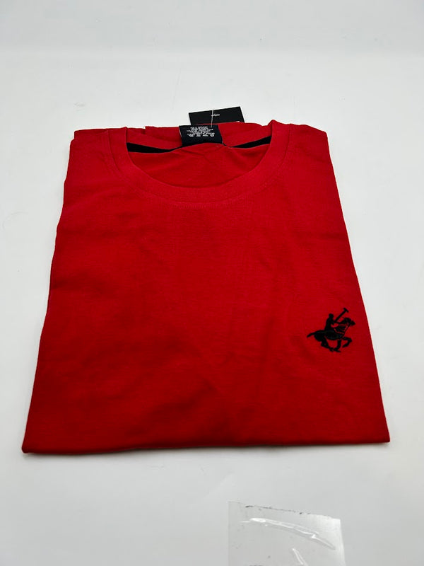 PACIFIC POLO CLUB MEN'S SHORT SLEEVE WITH T-SHIRT - SIZE: MEN XL - RED - Brand New