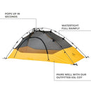 TETON SPORTS VISTA QUICK TENT DOME CAMPING AND BACKPACKING TENT SETUP - YELLOW - Like New
