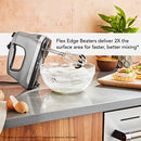 KITCHEN KITCHENAID 6 SPEED HAND MIXER W/FLEX EDGE BEATERS CONTOUR SILVER - Like New