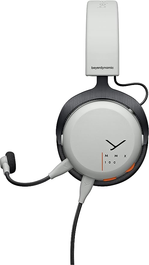 Beyerdynamic MMX 100 Closed-Back Over-Ear Gaming Headset with META - Grey - Like New