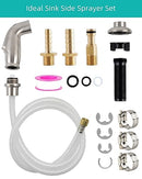 HYGIE RINSE UNIVERSAL KITCHEN SINK SPRAY ATTACHMENT/HOSE/HOLDER - Nickeled - Like New