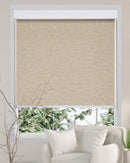 PERSILUX FREE-STOP CORDLESS 100% BLACKOUT ROLLER SHADES - SIZE 27"X72" - KHAKI - Like New