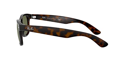 Ray-Ban RB2132 New Wayfarer Square Sunglasses Tortoise/G15 Green 52MM - Like New