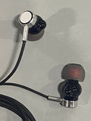 TIMMKOO STEREO WIRED EARBUDS - BLACK/RED - Like New