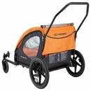 SCHWINN SPRINGBROOK BICYCLE TRAILER, TWO PASSENGERS - ORANGE & BLACK - Brand New