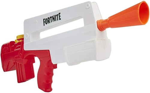 NERF SUPER SOAKER FORTNITE BURST AR WATER BLASTER - WHITE/RED New