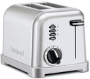 CUISINART CPT-160 METAL CLASSIC 2-SLICE TOASTER, BRUSHED STAINLESS - STAINLESS - Like New