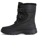 POLAR Mens Memory Foam Thermal Winter Rubber Sole Waterproof Winter Boots -Black - Brand New