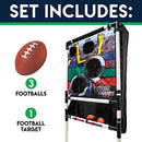 FRANKLIN SPORTS KIDS FOOTBALL TARGET TOSS WITH MINI FOOTBALLS - BLACK - Like New