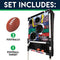 FRANKLIN SPORTS KIDS FOOTBALL TARGET TOSS WITH MINI FOOTBALLS - BLACK - Like New