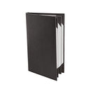 Menu Covers Made of Premium Faux Leather (10-Pack) 8.5" X 14" (Black, 6 Views) - Brand New