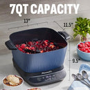 POWERXL MIDNIGHT BLUE 7.5 QT. DIGITAL MULTI-COOKER AUTOMATIC PADDLE - BLUE - Like New