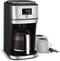 Cuisinart DGB-800FR Automatic 12 Cup Burr Grind Brew Glass Coffeemaker - Silver Like New