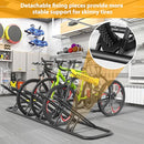 MR IRONSTONE FLOOR BIKE RACK FOR GARAGE INDOOR/OUTDOOR STORAGE STAND - BLACK - Like New