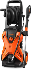 PAXCESS Electric Power Washer P3.2 Wash Machine with Hose Reel, Orange-22 Like New