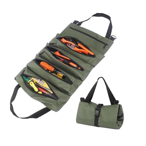 XJYWSH TOOL BAG ROLL UP, ROLLABLE CARRYING TOOLBAG, HEAVT DUTY TOOL ORGANIZER - Like New