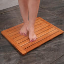 Utoplike 24"x18" Teak Wood Bath Mat Shower Mats for Bathroom Large B07VBCC3W5 - Brand New