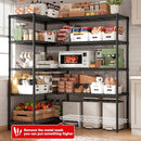 5 Tier Metal Shelving Unit Storage Shelves Load 1500LBS,Adjustable Wire Shelving - Brand New