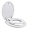 TOPSEAT TINYHINEY POTTY ROUND TOILET SEAT ADULT CHILD HINGES 6TSTR9999CP - WHITE - Brand New