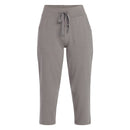ATHLETIC WORKS PLUS KNIT CAPRI PANTS 22" INSEAM - SIZE: WOMEN 2X - MANATEE TAUPE - Brand New