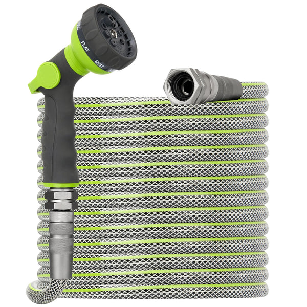 BLUEBALA FLEXIBLE GARDEN HOSE 100 FT WIRE PATTERN - Scratch & Dent