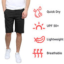 G/MSCS-800BK GALAXY BY HARVIC MEN'S 5-POCKET CHINO SHORTS SIZE 36 BLACK - NEW - Brand New