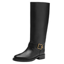 COACH MADELINE LEATHER BOOTS II, WOMEN SIZE 5.5 - BLACK - Like New