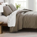 SOUTHSHORE FINE LIVING OVERSIZED QUEEN DUVET SET SOFT STAIN RESISTANT - TAUPE - Like New