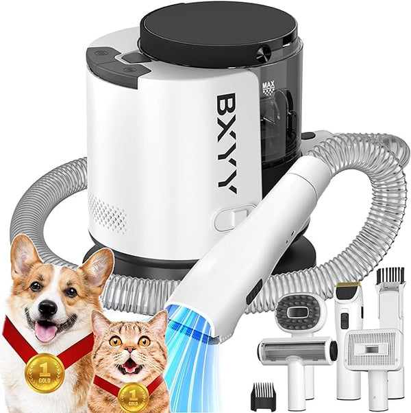 BXYY Pet Grooming Vacuum Dog Hair 12000Pa Strong Suction Hair Clipper - BLACK Like New