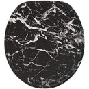 SANILO SOFT CLOSE TOILET SEAT ROUND - MARBLE BLACK - Brand New